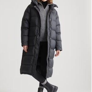 Quince Responsible Down Long Puffer Jacket Black